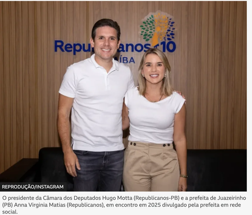Imagem de reportagem sobre a investigação de uma emenda em Juazeirinho